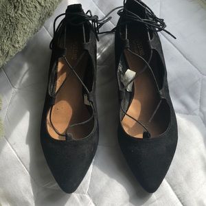 Black Mossimo Lace up Flats